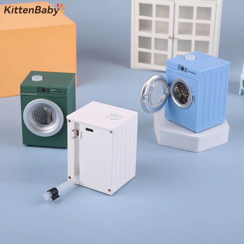 Small Appliances - 1Pcs Dollhouse Miniature Simulation Washing Machine