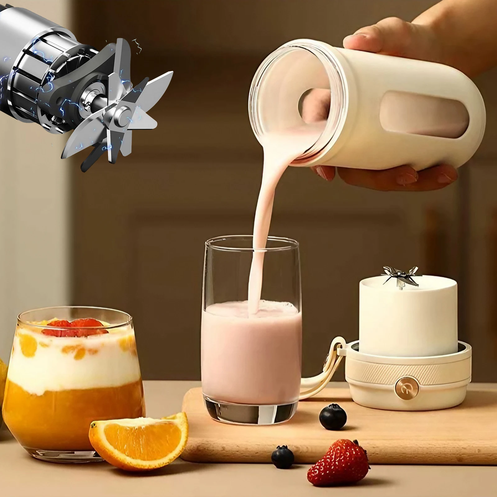 USB Rechargeable Electric Juic - Portable Blender Usb Rechargeable recension och pris