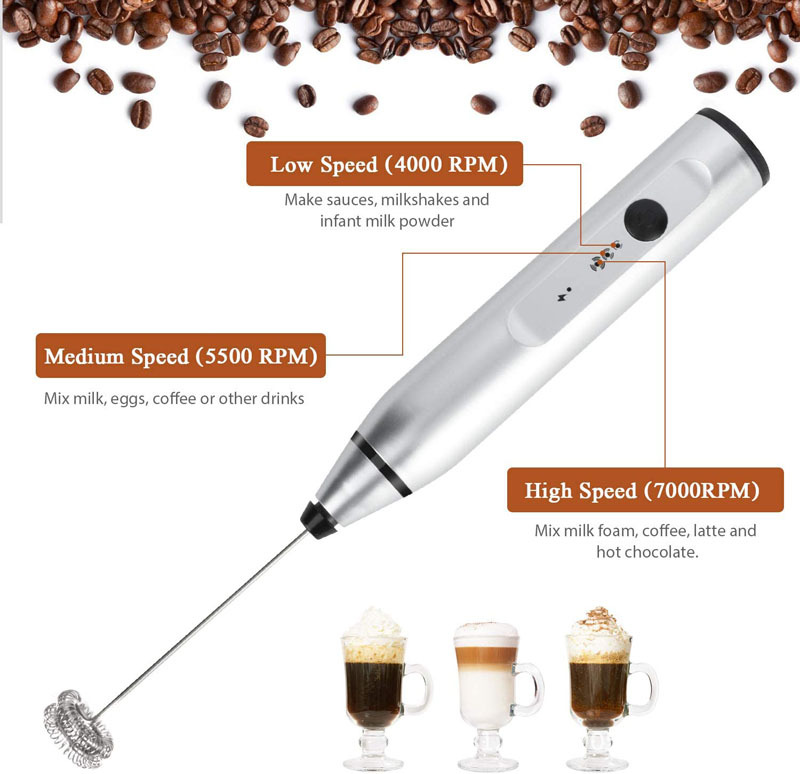 Mini Electric Handheld Milk Fr - Portable Blender Usb Rechargeable recension och pris