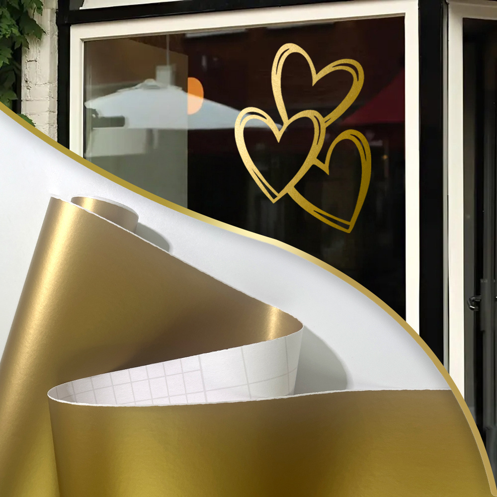 1Roll Matte Gold Vinyl Roll Pe - Home Appliances recension och pris