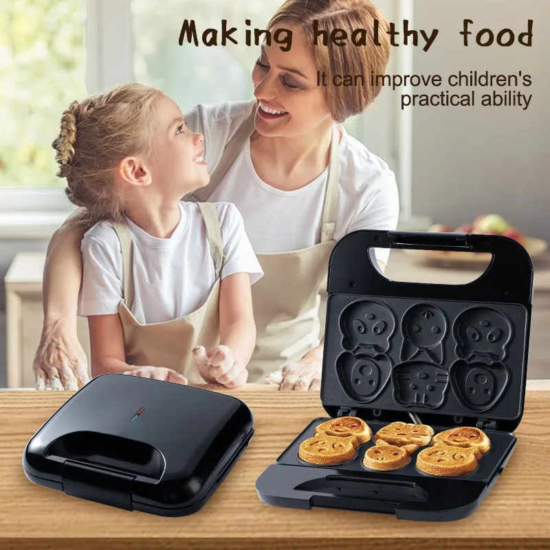 Household Cartoon Biscuit Mach - Mini Waffle Maker Machine recension och pris